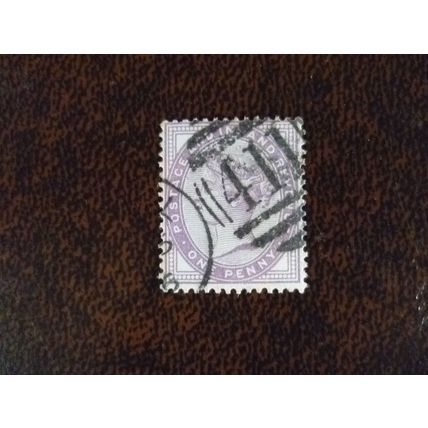 1881 GB Queen Victoria SG172 1d lilac used stamp Kendal 411 duplex numeral