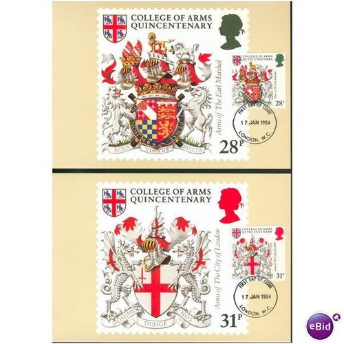GB PHQ + FDI 1984 - 500th Ann Of The College Of Arms