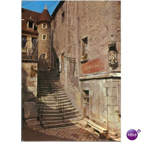 France PC - Clamecy (Nievre) Vieil escalier de la rue..
