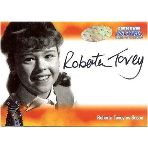 Dr Doctor Who Big Screen Additions Auto Card A3 Roberta Tovey as Susan