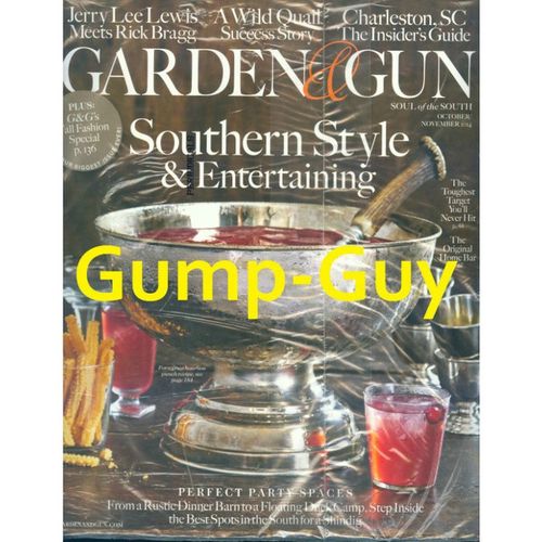 Garden & Gun magazine October / November 2014