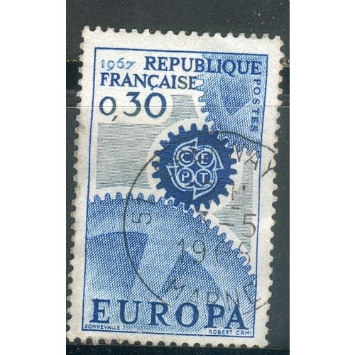 France Stamps 1967 - SG 1748 - 30c Cogwheels - Europa - used