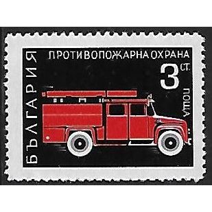Mi 2035: 3 st. multicoloured Fire Protection: Fire-engine.