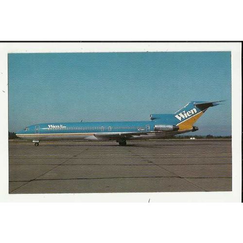 Aviation WIEN AIR ALASKA BOEING 727-277 Postcard by AeroGem (0213)