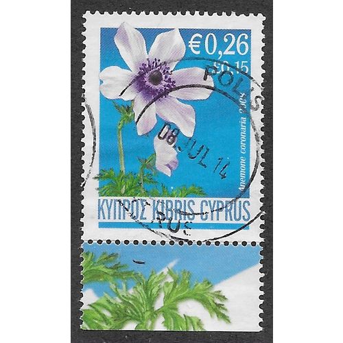 CYP 2008 26c 'ANEMONES' FINE USED (EBID59-203)