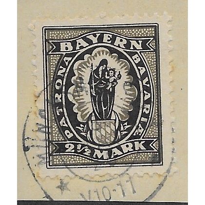 GER (BAVARIA) 1920 2.50m 'MADONNA WITH CHILD' FINE USED (EBID64-446)