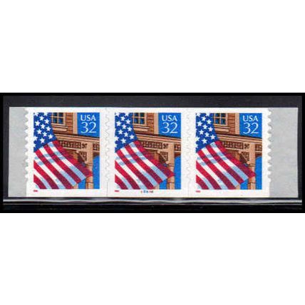 2915A 32c U.S. Flag Over Porch Very Fine MNH PNC 88888/3 10x10 PA3556