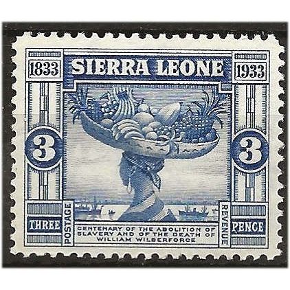 Sierra Leone 1933 SG172 3d Blue Mounted Mint .. ..