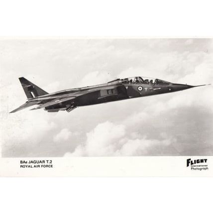 BAE Jaguar T2 RAF Military Plane Postcard