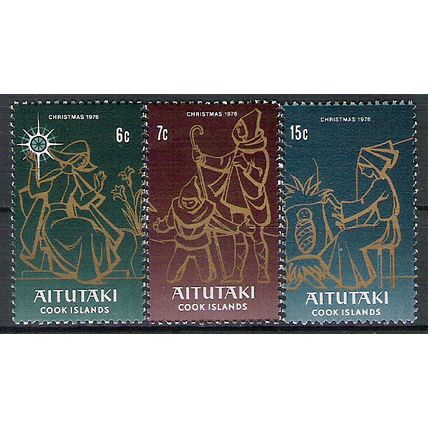 AITUTAKI N° 180 183 185 YVERT NEUF * ( MLH )