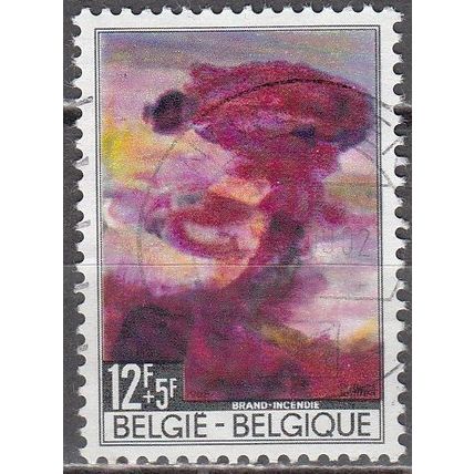 Belgique 1968 Michel 1519 O Cote (2008) 0.90 € Pol Mara Incendie Cachet rond