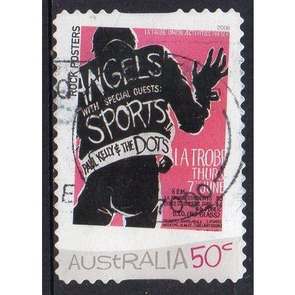 Australia 2006 Rock Posters - Angels, Sports, Paul Kelly & Dots 50c s/a Used