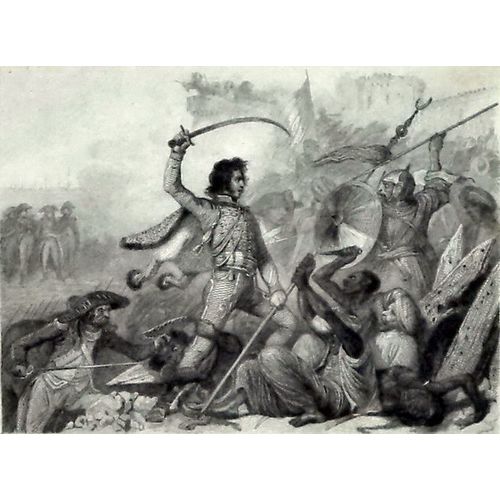 Antique 1835 Engraving Print Napoleon Battle Acre Ptolemais Lithograph Art Decor