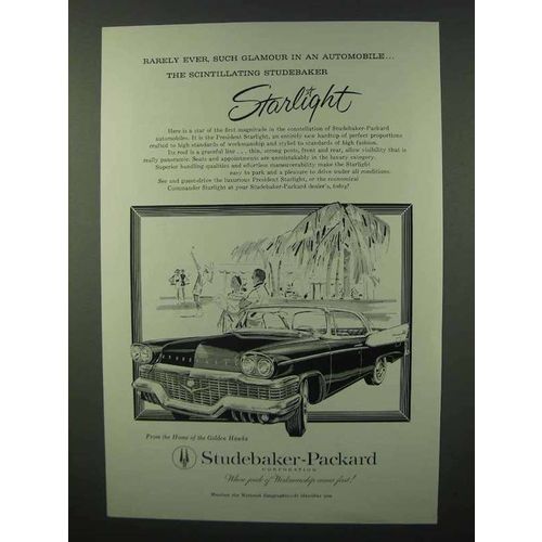 1958 Studebaker President Starlight Ad - Such Glamour