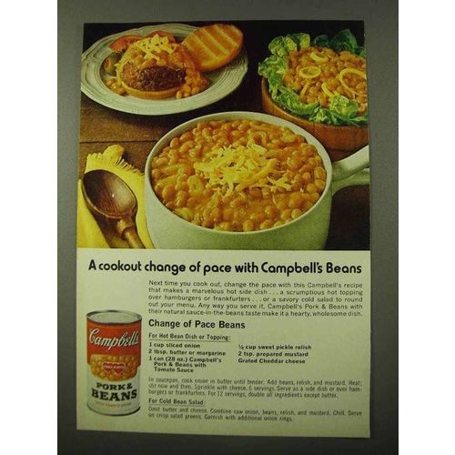 1971 Campbell's Pork & Beans Ad - Change of Pace