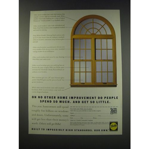 1991 Pella Windows and Doors Ad - On no other home improvement do people spend