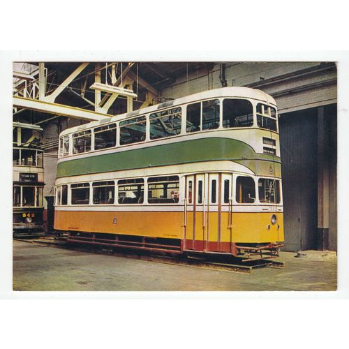 Tramcar Glasgow Corporation at British Tramsport Museum London Postcard 2915
