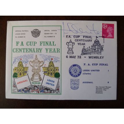 1972 Leeds United v Arsenal Jack Charlton signed Dawn Football Cover 10