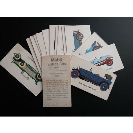 Mobil Oil 1966 Vintage Cars Cards Card Variants (e33)