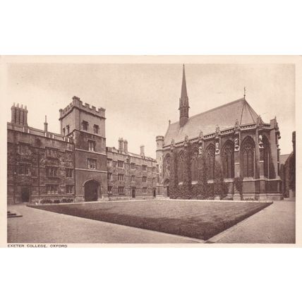 Exeter College Oxford Postcard unused VGC