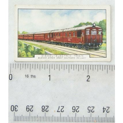1937 Gallaher Trains of the World No. 37 Diesel-Electric Train, Buenos Ayres