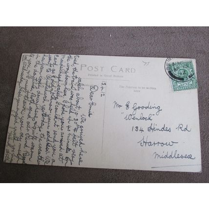 1912 fr Postcard- Priory Church, Christchurch - Dorset
