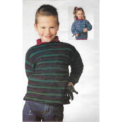 Patons Knitting Book 734 Bright Ideas Childs Sweaters 2, 4, 6 & 4 Little Bears