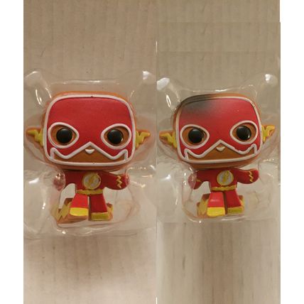 NEW Holiday DC Gingerbread Flash Funko Pocket Pop Figure & Burnt Gingerbread Poc