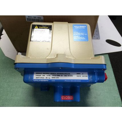 NEW VALVCON ADCW600L2KS115A ACTUATOR, 115 VAC,BO