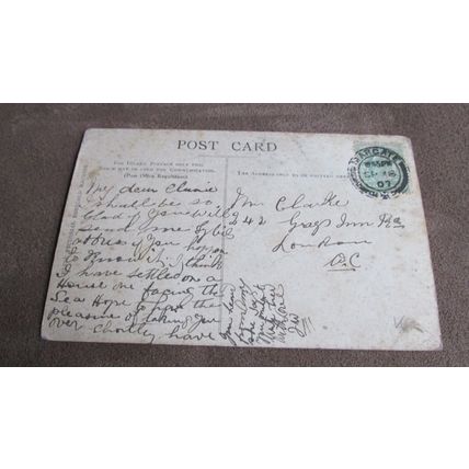 1907 fr Postcard - St Peters church interior - Broadstairs, Kent
