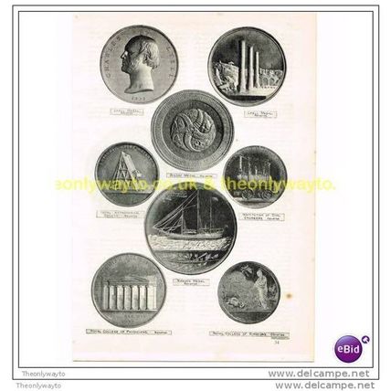 MEDALS FOR SCIENTIFIC RESEARCH (1), Book Illustration, c1897