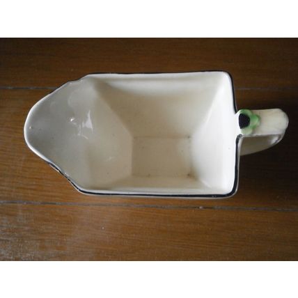 Art Deco Square Hand Painted Floral Milk Jug