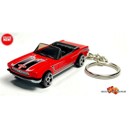RARE KEYCHAIN RED 1964½/65 FORD MUSTANG CONVERTIBLE CUSTOM Ltd GREAT GIFT