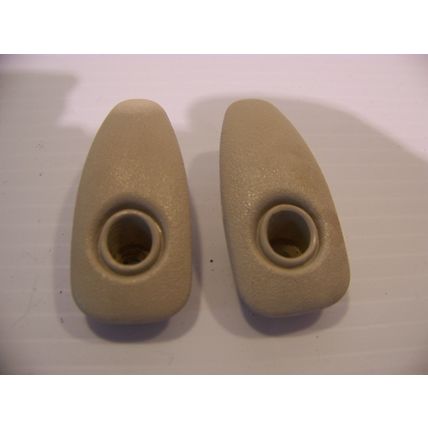 1972 73 74 75 76 DODGE DART PLYMOUTH DUSTER OFF WHITE COAT HOOK PAIR OEM