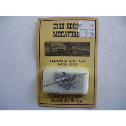 HO Scale Iron Horse Miniatures Kanawha Mine Car Kit #2821 4333