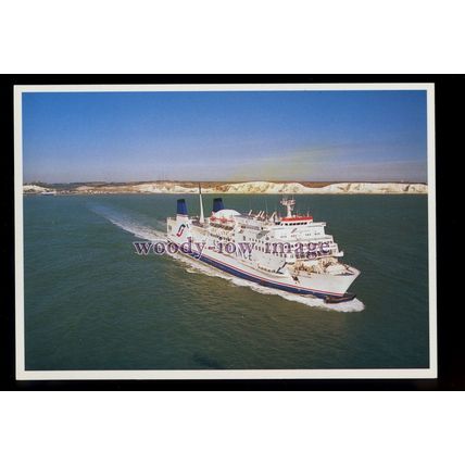 FE3360 - SeaFrance Sealink Ferry - SeaFrance Cezanne , built 1980 - postcard