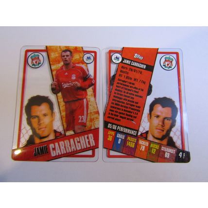 41. Jamie Carragher - Liverpool - Topps - I-Cards 2006/07 Football Card
