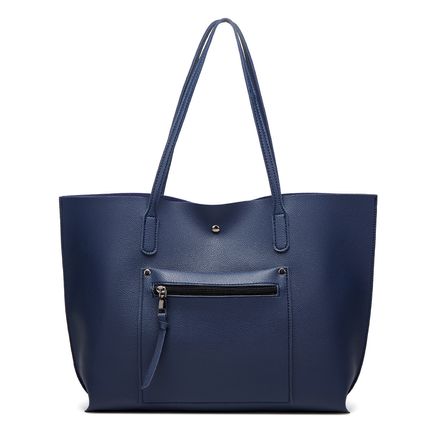 Ladies Leather Tote Shoulder Bag Handbag Purse Messenger Hobo Bag Blue
