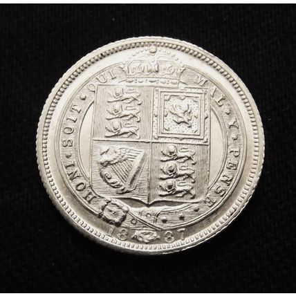 1887 VICTORIA Silver HALF CROWN to THREEPENCE 6 COIN SET exceptional grades