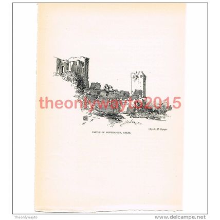 Castle of Montmajour, Arles, France, Book Illustration (Print), c1906