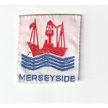 Scout Badge UK - Merseyside - Ribbon - Used (BY23)