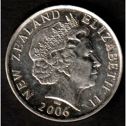 New Zealand Fifty Cents 2006 50c Coin Endeavour NZ QE II Ship
