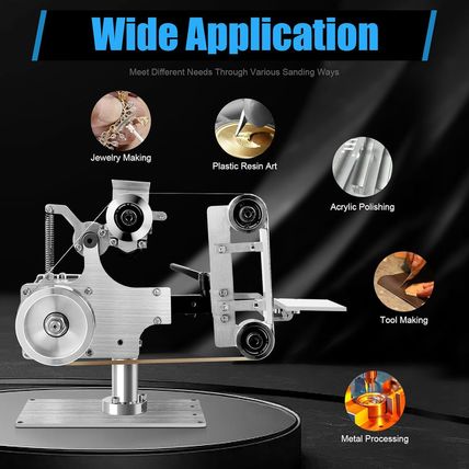 Belt Grinder, 1X30" Belt Sander + Motor Polishing Sharpener Fixed Angle Grinder