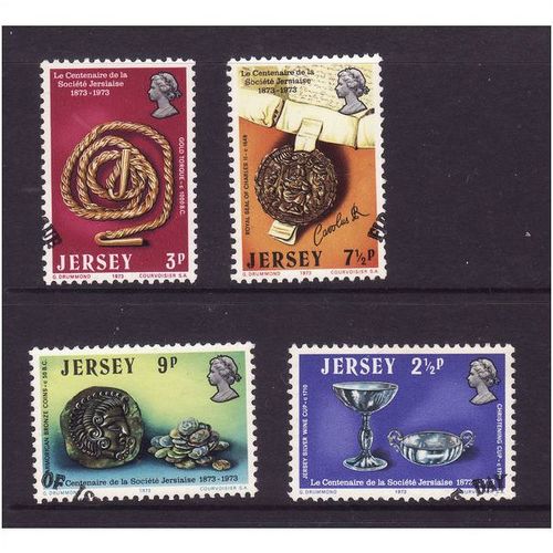 JERSEY 1973 SOCIETE SG 85 / 88 SET 4 VALS FINE USED