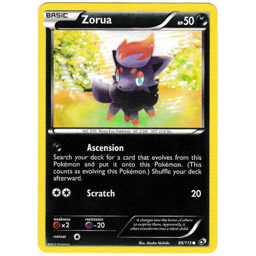 Pokemon B&W Legendary Treasures - #89/113 - Zorua