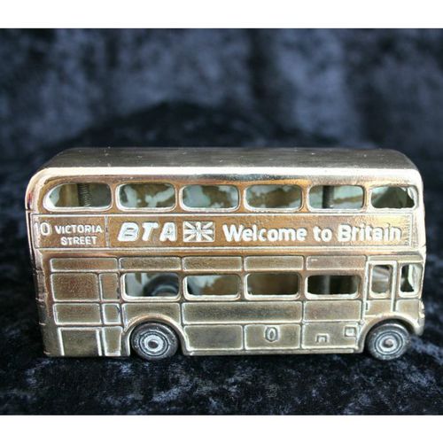 Vintage Collectible Brass Bus