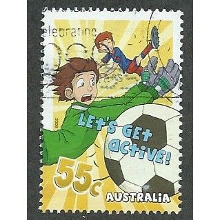 AUS 2009 55c 'LETS GET ACTIVE' FINE USED (EBID34-901)