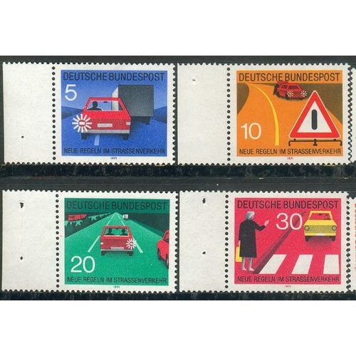 Germany 1971 - SG1579-82 - New Traffic Regulations - 2nd series (unused)