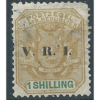 Transvaal 1900 SG233 1/- Ochre & Green Fine Used ....