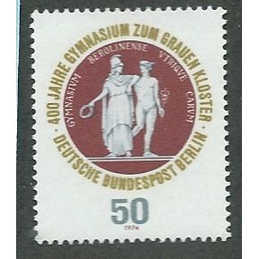 BERLIN - 1974 50pf U/M '400TH ANN OF EVANGLICAL SCHOOL ' (EBID42-428)